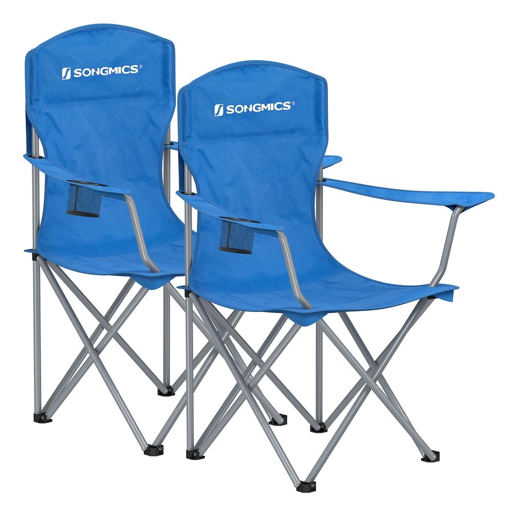 Campingstühle 2er-Set Blau