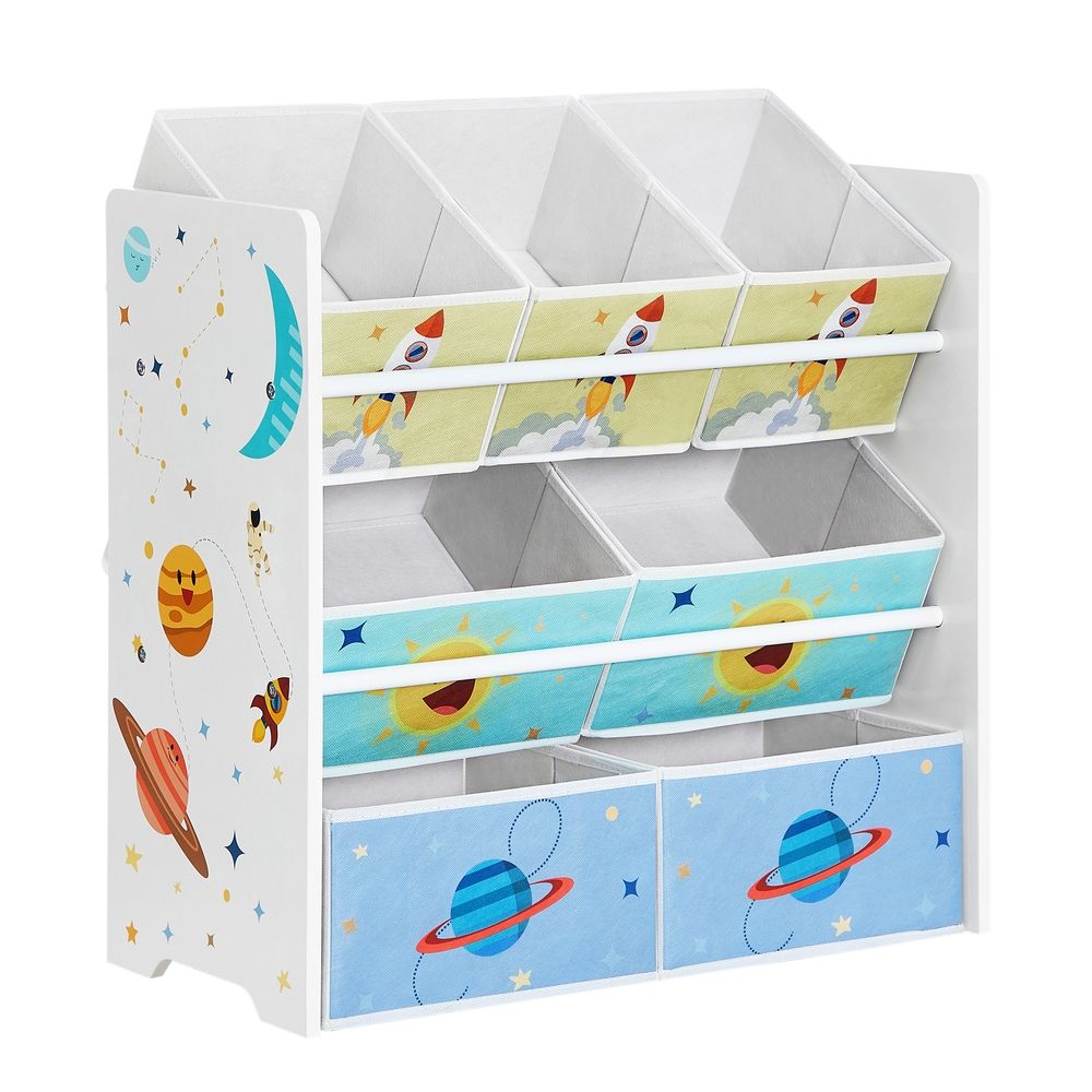SONGMICS Kinderzimmer-Regal mit 7 Boxen