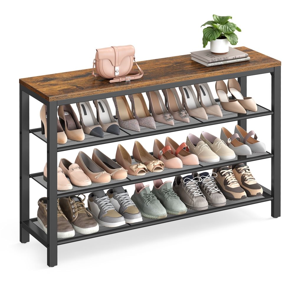 Schuhregal mit 4 Gitterablagen