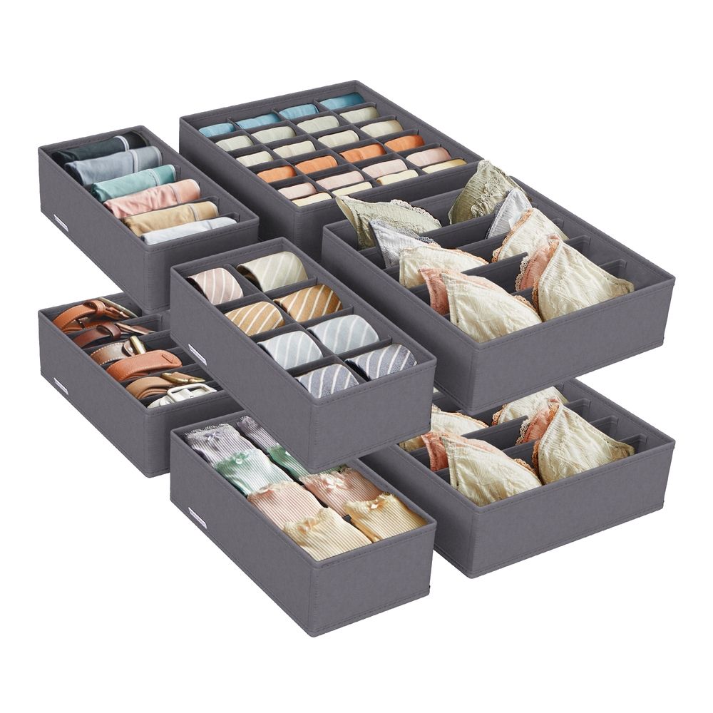 Aufbewahrungsboxen für Unterwäsche 8er Set