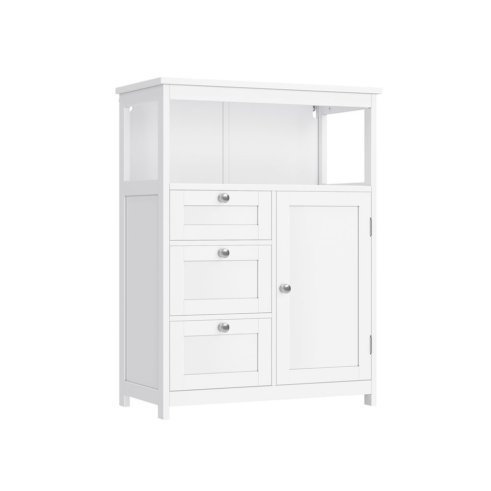 Songmics VASAGLE Badezimmerschrank 30 x 60 x 80 cm mit 3 Schubladen