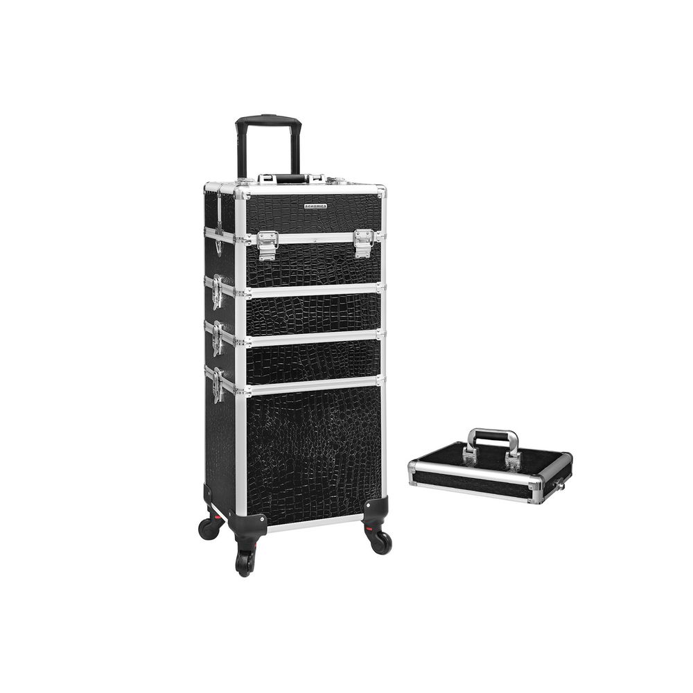 Songmics SONGMICS Make-Up Trolley 1 Schublade Schwarz