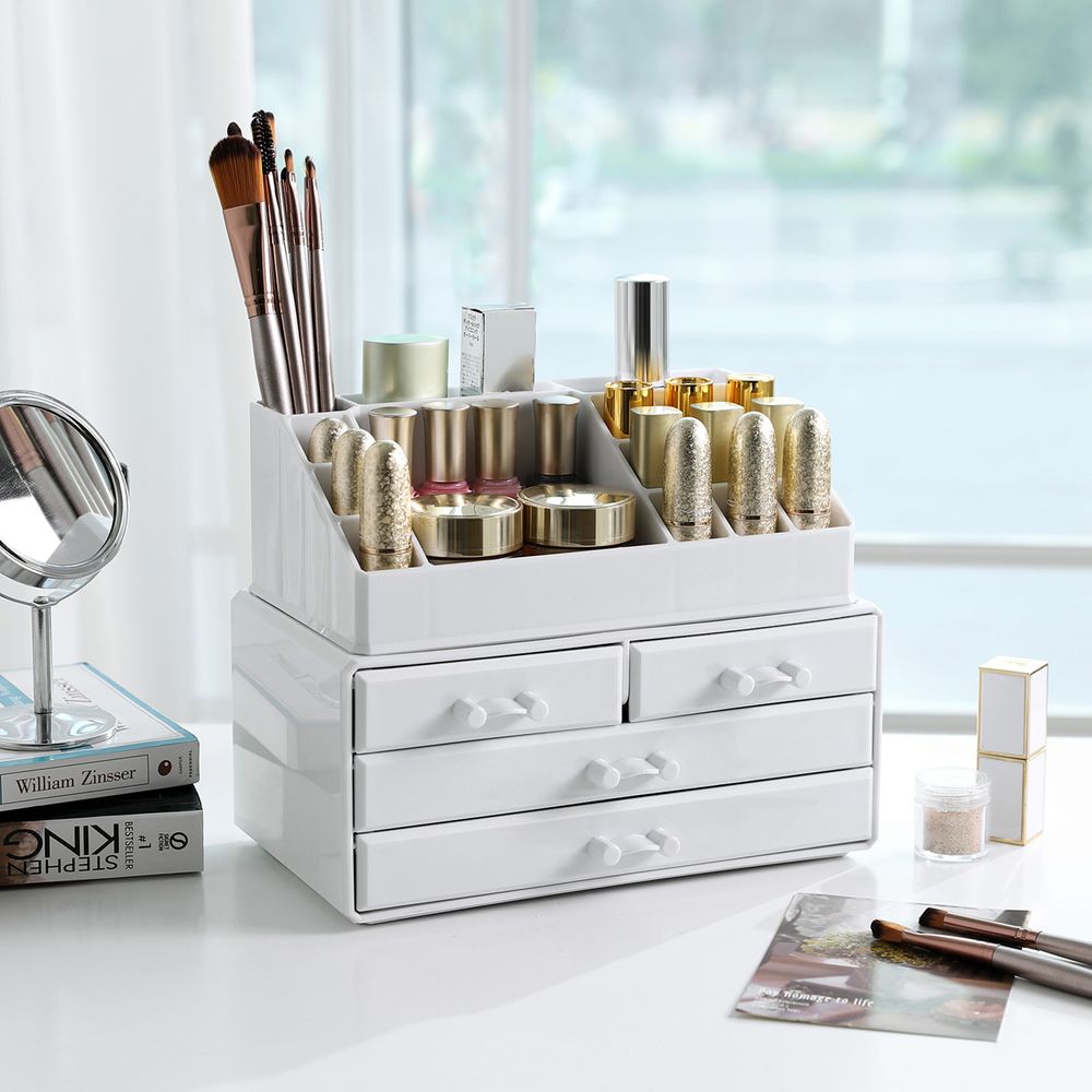 SONGMICS Kosmetik-Organizer mit 4 Schubladen