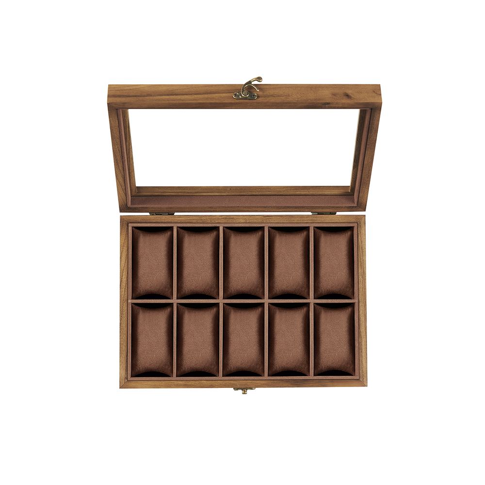 SONGMICS Uhrenbox aus Massivholz SONGMICS HOME