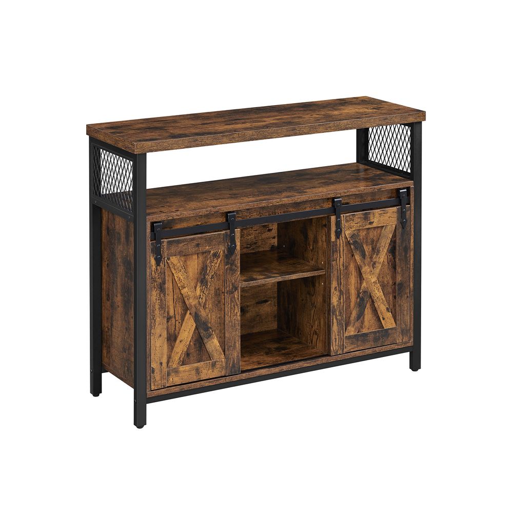 Songmics VASAGLE Sideboard mit 2 Schiebetüren