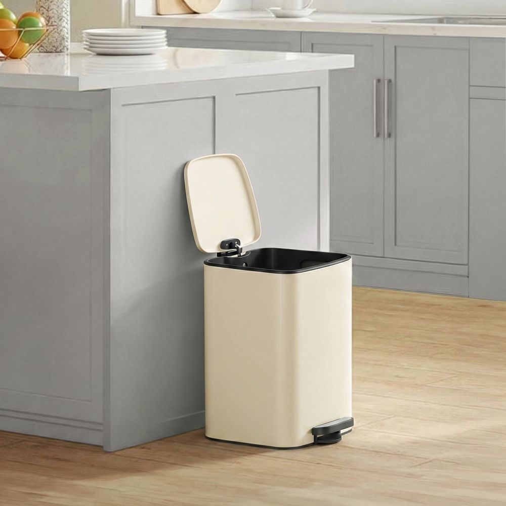 Mülleimer Küche, 30 Liter Abfalleimer, Tretmülleimer