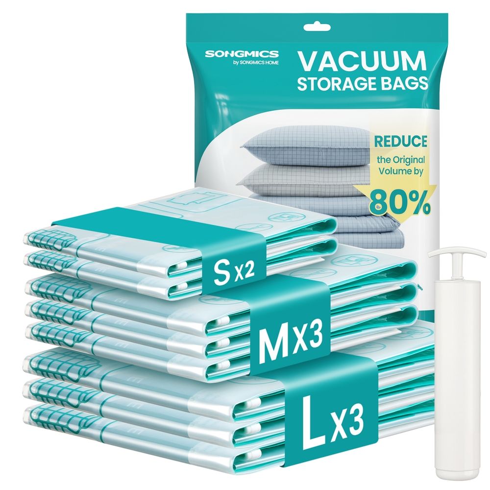 Vakuumbeutel-Set mit Handpumpe für Kleidung und Bettwäsche