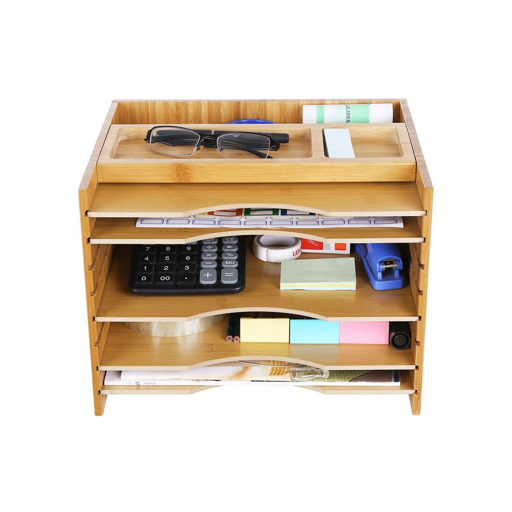 Papiersortierer aus Bambus - Papiersortierer | SONGMICS