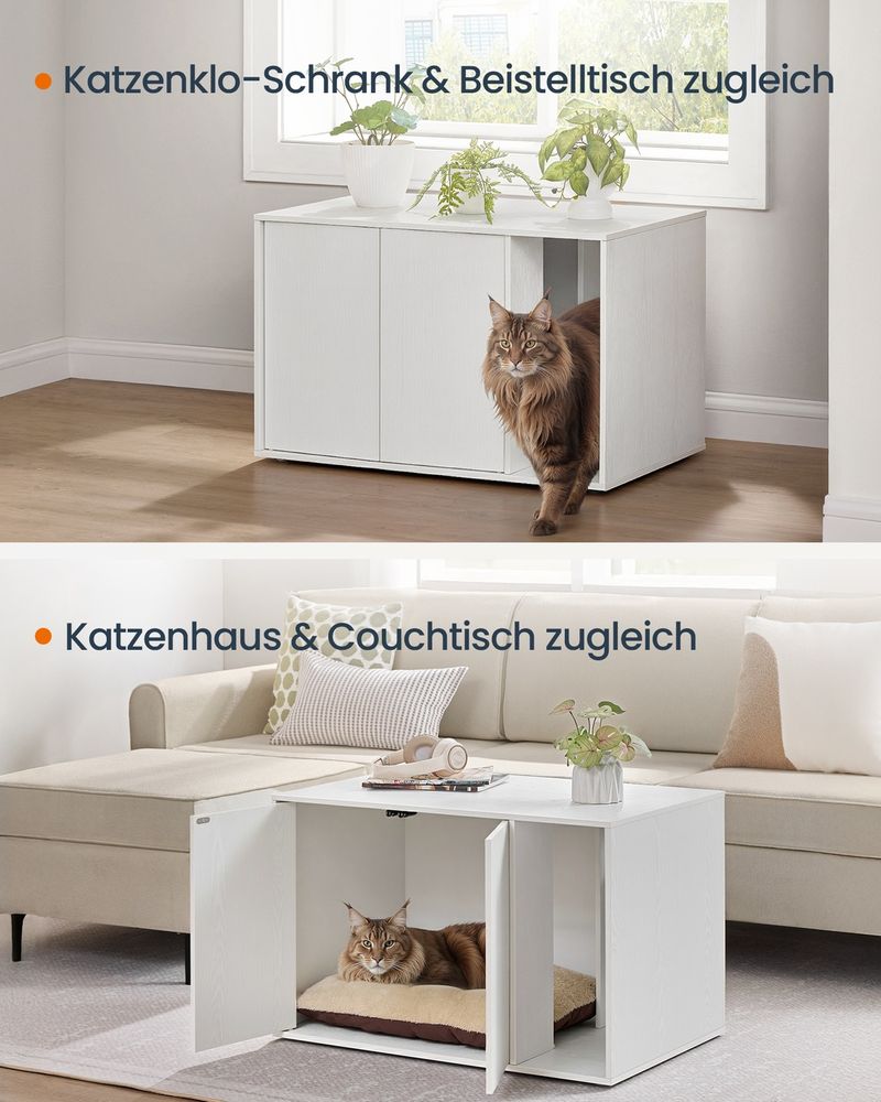 Katzenklo-Schrank mit Push-to-Open Tren fr groe Katzen