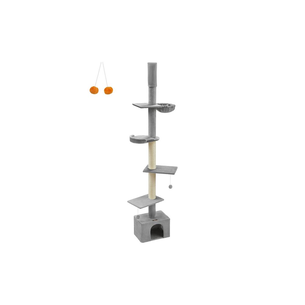 Songmics Feandrea Kratzbaum deckenhoch 231-291 cm höhenverstellbar