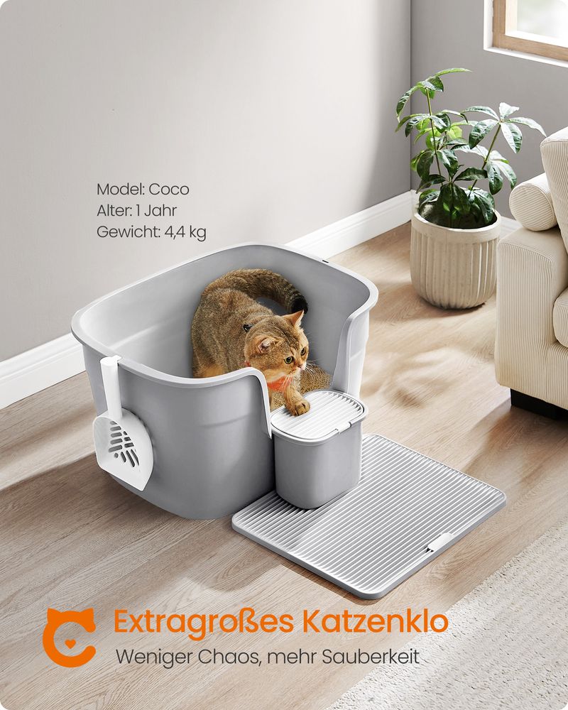 Katzenklo mit hohen Seitenwnden