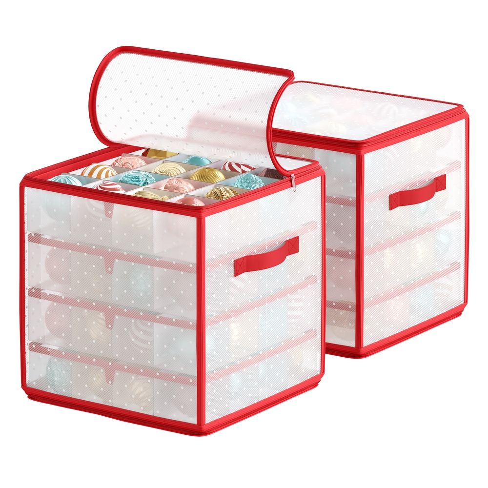 SONGMICS Aufbewahrungsbox für Weihnachtskugeln