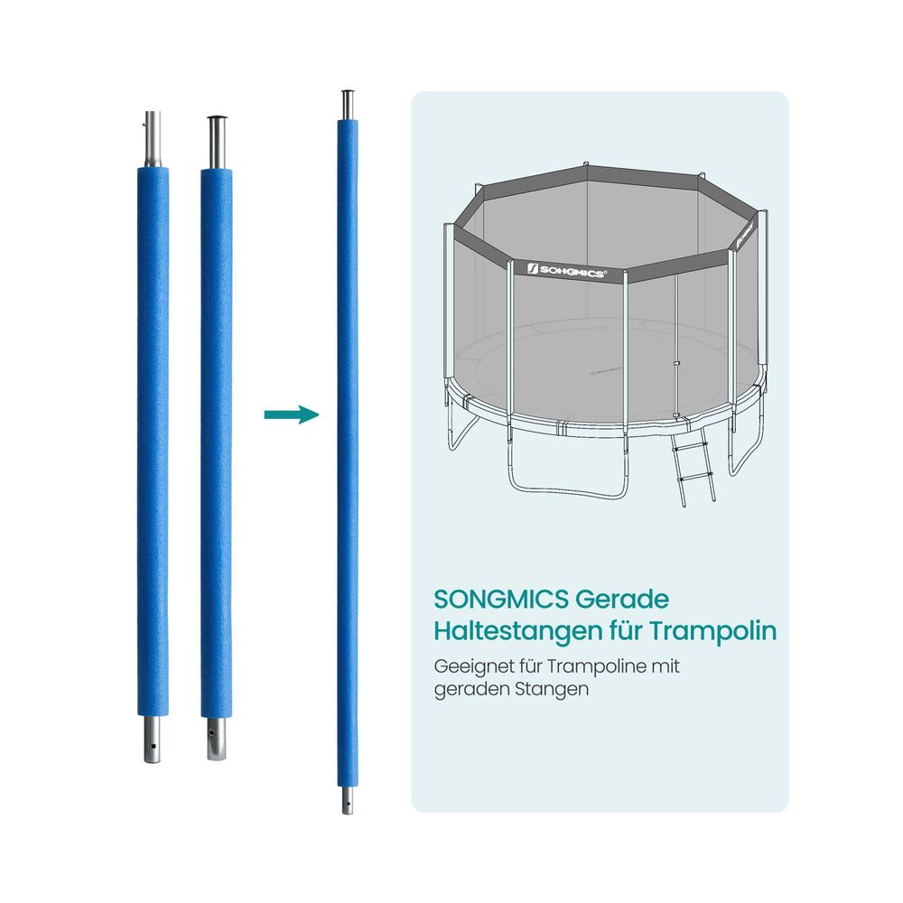 Songmics SONGMICS Gerade Haltestangen-Set (1* obere + 1*untere) für Trampolin