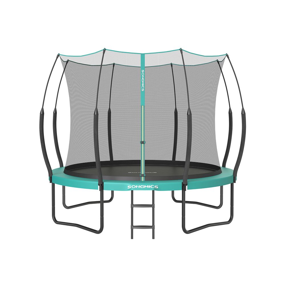 Songmics SONGMICS Trampolin Ø 366 cm mit Reißverschluss dschungelgrün