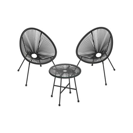 2. Bild von SONGMICS Gartenmöbel 3er Set