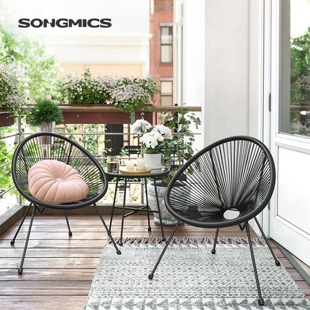 3. Bild von SONGMICS Gartenmöbel 3er Set