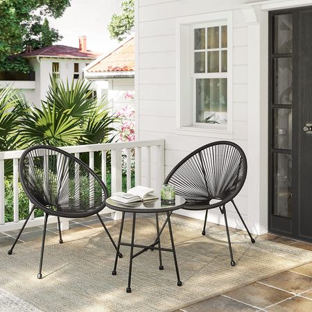 4. Bild von SONGMICS Gartenmöbel 3er Set