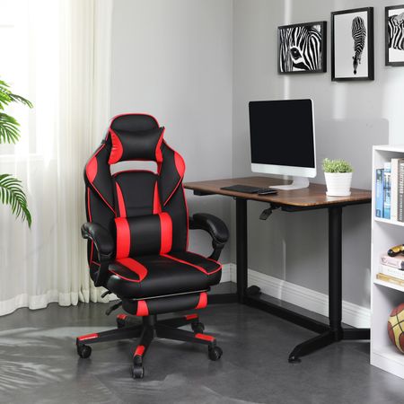 10. Bild von Gaming Stuhl Schwarz-Rot