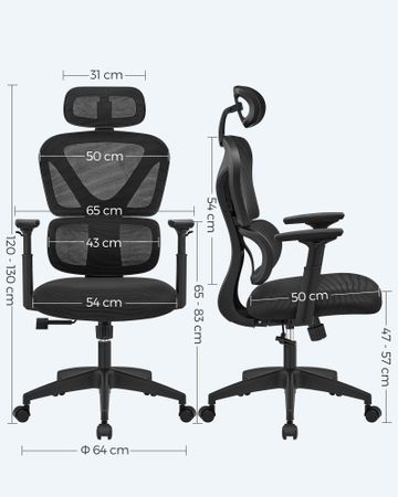 12. Bild von Bürostuhl mit verstellbarer Rückenlehne