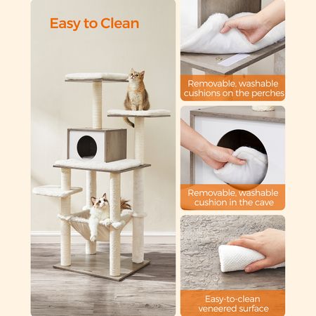 4. Bild von Modern Katzenbaum Vintagebraun