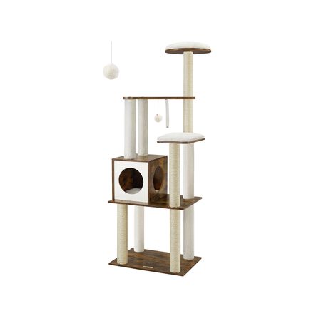 3. Bild von Feandrea Kratzbaum mit abnehmbaren Kissen vintagebraun
