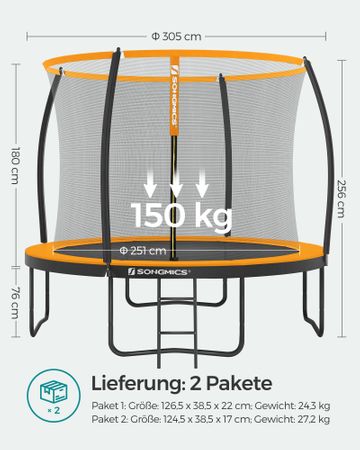 8. Bild von Gartentrampolin Ø 305 cm