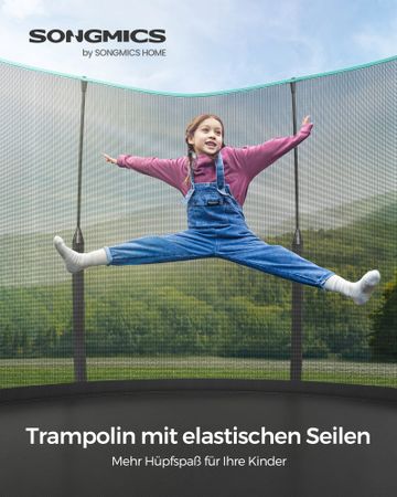 3. Bild von SONGMICS Trampolin 366 cm d mit Reißverschluss
