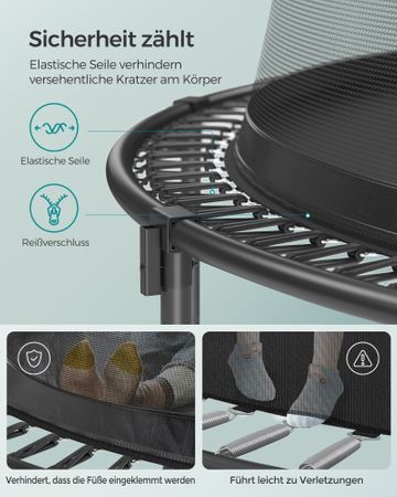 4. Bild von SONGMICS Trampolin 366 cm d mit Reißverschluss