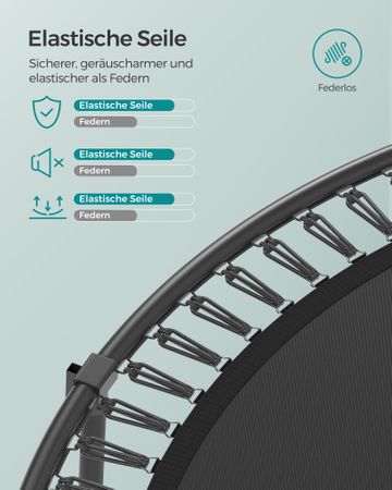 5. Bild von SONGMICS Trampolin 366 cm d mit Reißverschluss