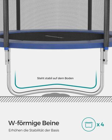 7. Bild von Trampolin 244 cm Schwarz-Blau