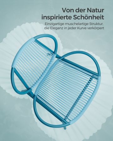 4. Bild von SONGMICS Balkonmöbel 3er Set