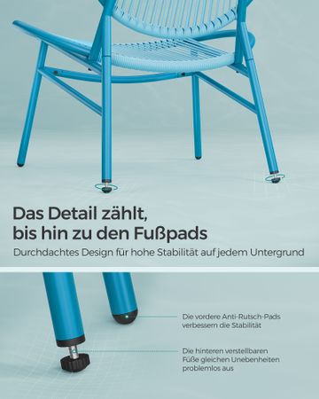 9. Bild von SONGMICS Balkonmöbel 3er Set