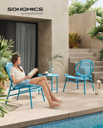 3. Bild von SONGMICS Balkonmöbel 3er Set