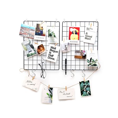 3. Bild von Fotowand aus Drahtgitter - Wandgitter