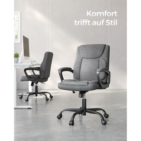 4. Bild von SONGMICS Bürostuhl mit Wippfunktion