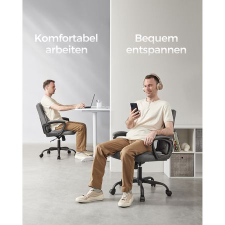 7. Bild von SONGMICS Bürostuhl mit Wippfunktion