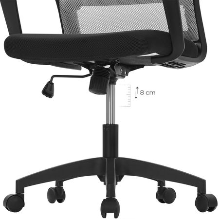 7. Bild von Bürostuhl drehbar höhenverstellbar grau