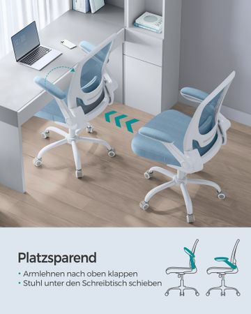 4. Bild von SONGMICS Bürostuhl mit gepolsterte Lendenstützer
