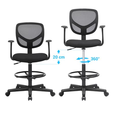 3. Bild von Ergonomischer Bürostuhl mit Armlehnen