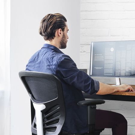4. Bild von Ergonomischer Drehstuhl schwarz