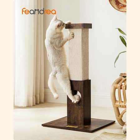 3. Bild von Kratzsäule Katze 73 cm mit Spielzeug