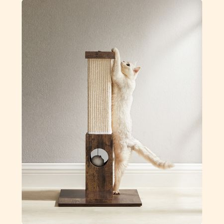 5. Bild von Kratzsäule Katze 73 cm mit Spielzeug