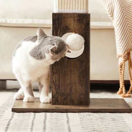 7. Bild von Kratzsäule Katze 73 cm mit Spielzeug