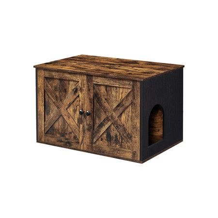2. Bild von Feandrea Katzenklo Schrank vintagebraun