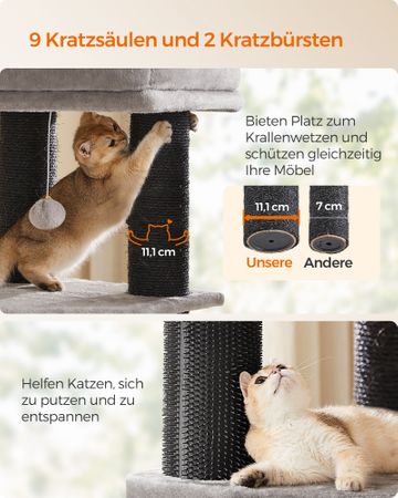 6. Bild von Feandrea Kratzbaum mit Decken