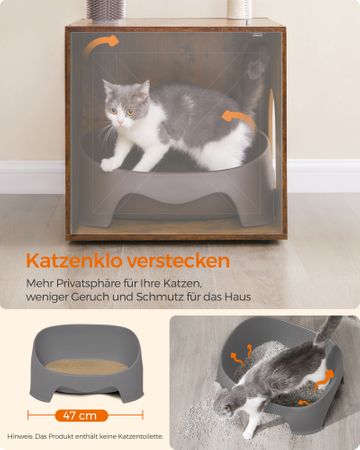 8. Bild von Feandrea 2-in-1 moderner Katzenbaum