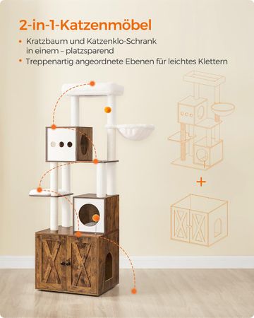 5. Bild von Feandrea Kratzbaum 185 cm hoch