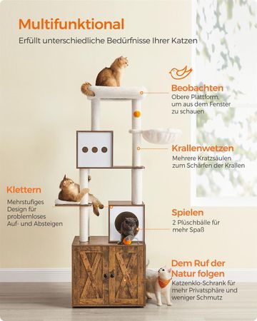 6. Bild von Feandrea Kratzbaum 185 cm hoch