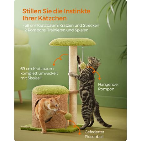 5. Bild von Feandrea Kleiner Kratzbaum mit Höhle