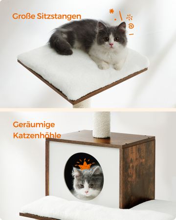 8. Bild von Modern Katzenbaum Vintagebraun